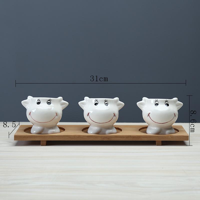 Cute Cartoon Succulent Flower Pot Simple Creative Personality Nordic Balcony Flower Pot Tabletop Plant