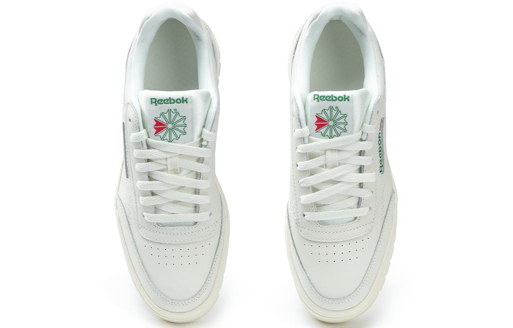 Reebok CLUB C MEGACOURT Abrasion Resistant Height Increasing Low top Skateboard Shoes Unisex White 100221376