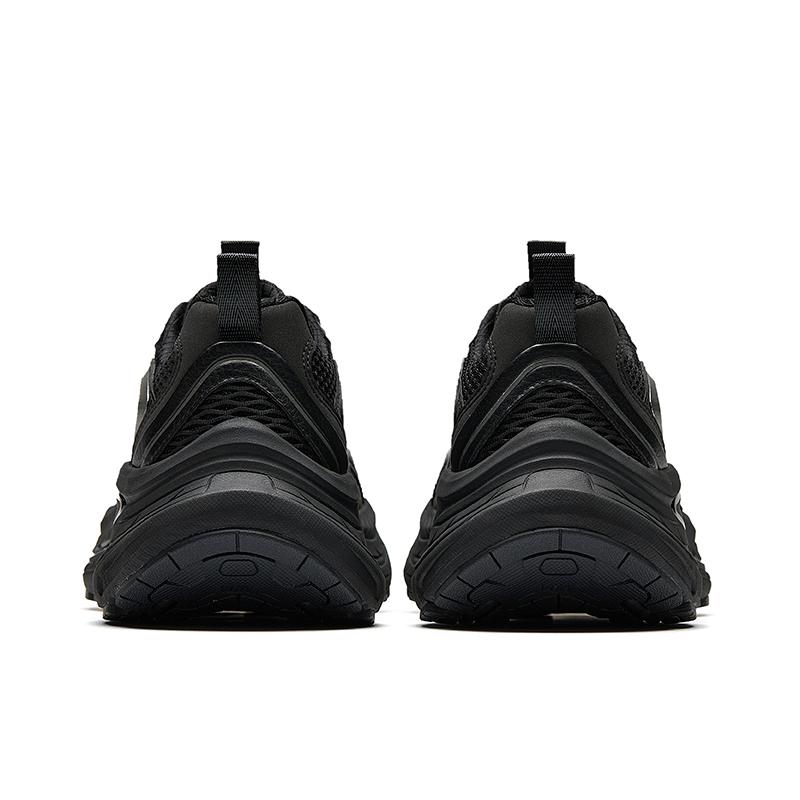 New Anta Anti-Slip Wear-Resistant Low-Top Casual Shoes Men's Basic Black Gunmetal Gray 112528857-3
