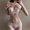 Damen Sommer Sexy Netz Spitze Stickerei Kleine Brust Straffung Ohne Bügel Unterwäsche