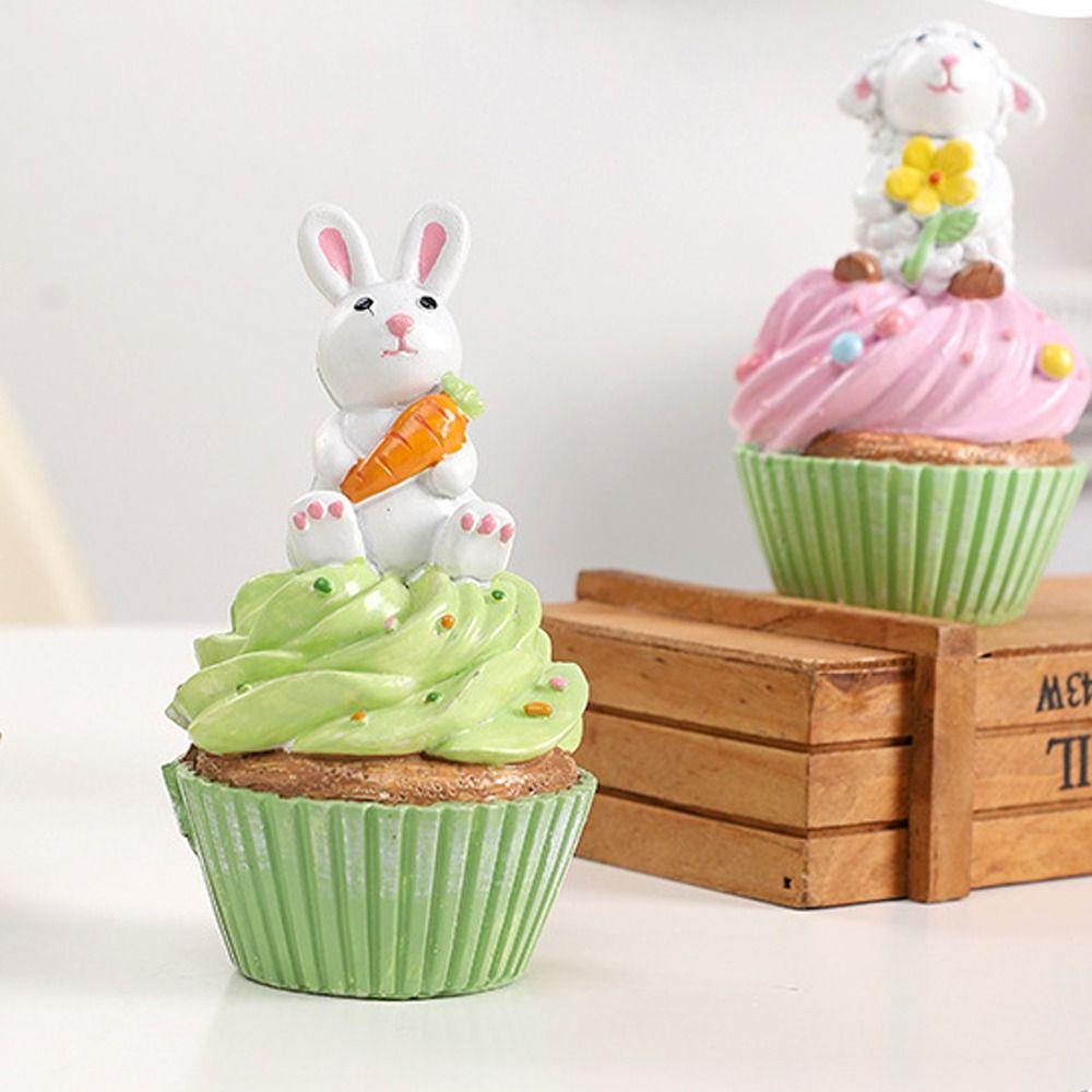 

Фестиваль пасхального кулича Фигурка животного Курица/Кролик/Овца Счастливой Пасхи Украшения Сувениры для вечеринки Rabbit