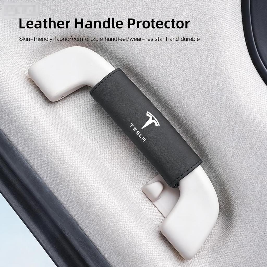 Car Roof Handle Protection Cover Gloves Auto Accessories For Tesla Model 3 Y S X Cybertruck Juguete Roadster Coil Bonina SpaceX