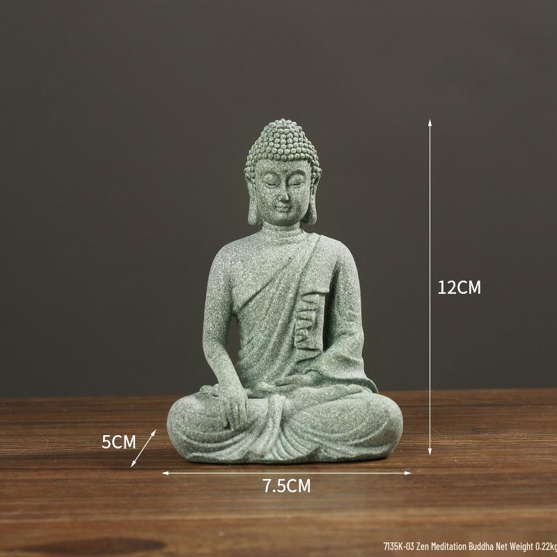 Envy Porcelain Stone Lantern: Small Chinese Pavilion Ornament for Desktop or Fish Tank Scenery.