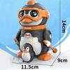 Children's 18pcs DIY Assembled Skiing Penguin Animal Building Block Model, Lighting And Music, Baby Puzzle Early Education Toys