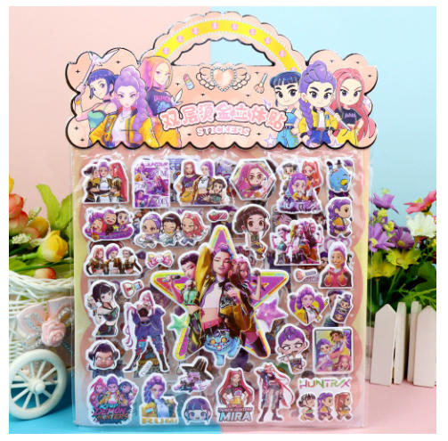 2025**KPOP Double-Layer 3D Bubble Stickers Hot Stamping Decorative Children's Gifts