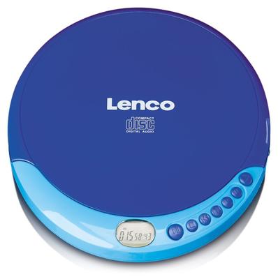 LENCO CD-011BU - Tragbarer CD-Player, Discman - Blau, Lenco