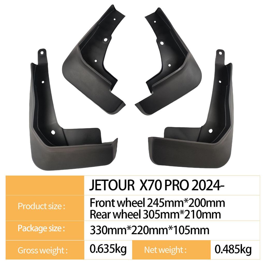 Chery Jetour X70 Pro 2024 Mudguard for Automotive Tires