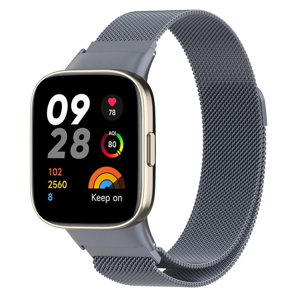 Steel Milan Magnetic Loop Strap For Redmi Watch 3 Active Smart Replacement Bracelet For Xiaomi Redmi Watch3 Metal Wrist Strap