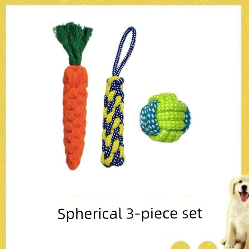 

Игрушки для моляров для собак, долговечные хлопковые веревочные игрушки, для маленьких и средних собак, игрушки для собак, игрушка-узел, фрисби, единица, товары для питомцев Dog Play Super Love Interactive Three-Piece Set