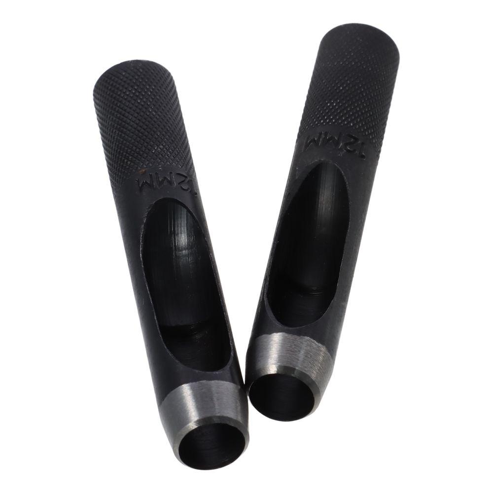 

2 шт., прочный металлический хвостовик с накаткой, диаметр 12 мм, точные отверстия, дырокол, кожаный ремешок с прокладкой