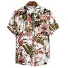 2026 Hawaiian Men's Vacation Beach Shirt Turn-down Collar Short Sleeve Shirt