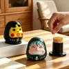Cartoon Daruma Toothpick Holder Decorative Tooth Picks Box Home Office Kitchen Toothpick Dispenser Storage Container Anime Fans Gift