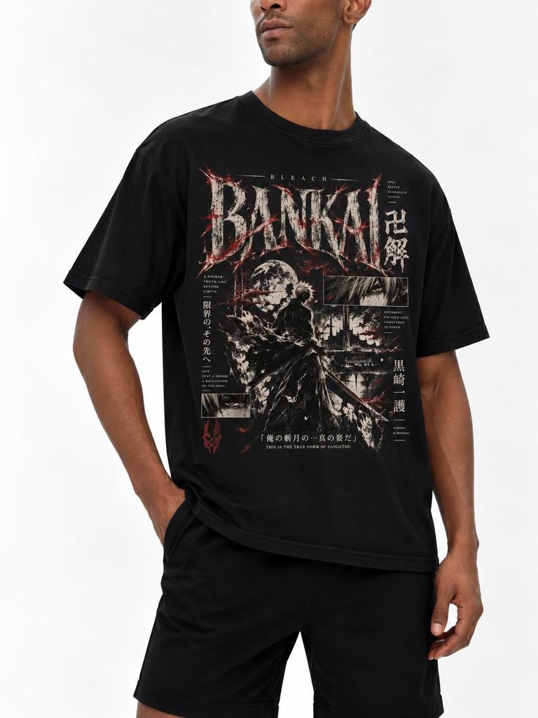 Ichigo Kurosaki Shirt, Bleach Bankai Anime Tee, Unisex Cotton Streetwear T-Shirt
