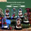 LED Glowing Christmas Snow Scene Ornament - Creative Plastic Tree Cover Decoration