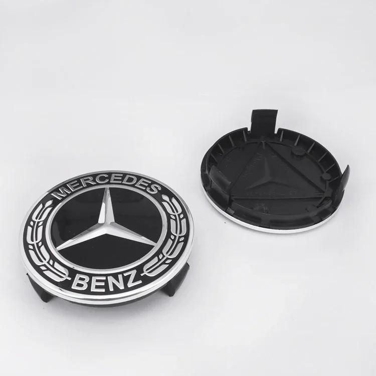 4Pcs 75mm Brabus Logo Car Emblem Wheel Center Hub Cap Accessories For Mercedes Benz AMG Apple W204 GLA GLC CLA W205 W203 W206