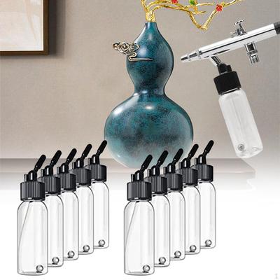 10 Stück leere Farbbehälter Fläschchen Spritzflasche scharfe Spitze Tropfer Doppelwirkung Siphon Saugen 30ml