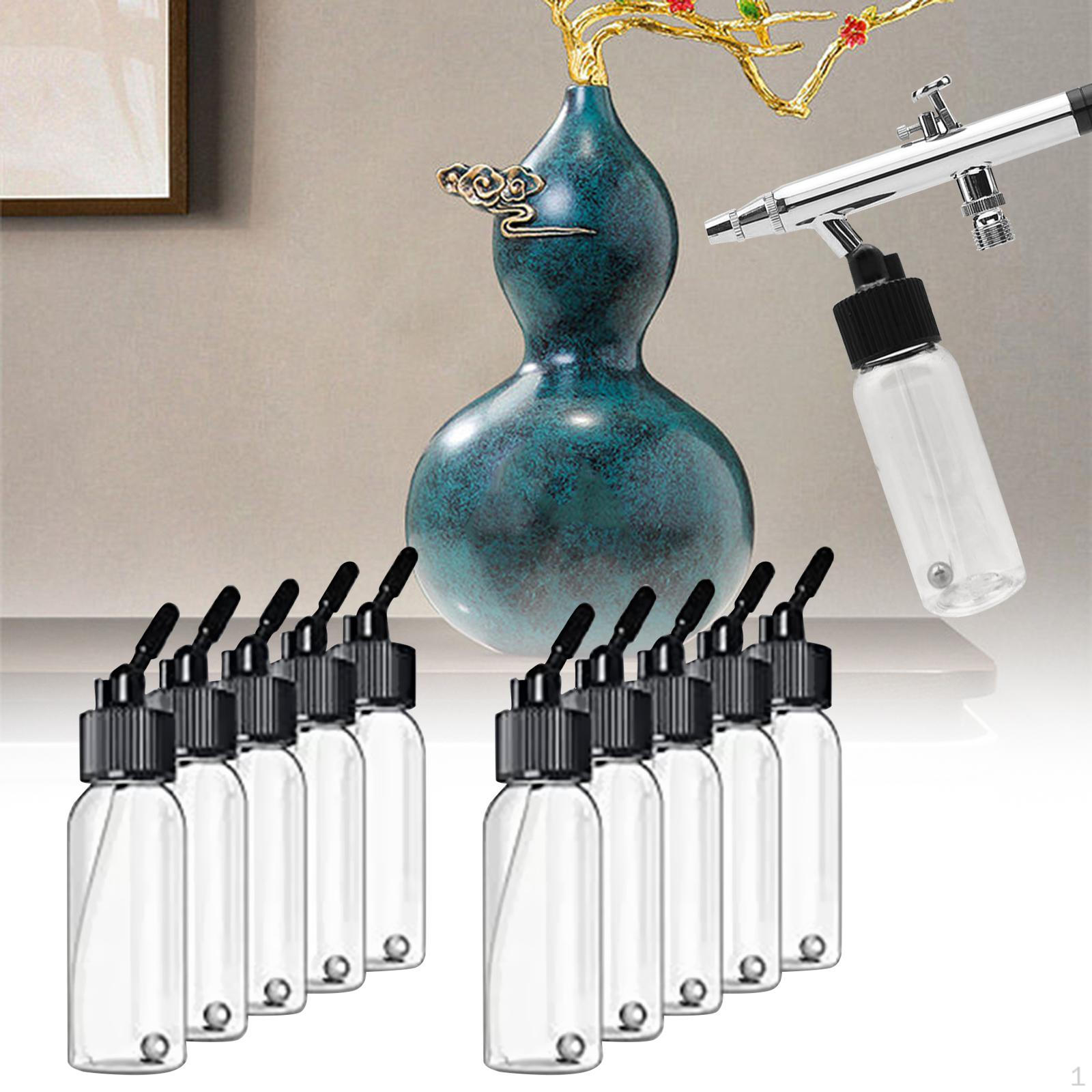 10 Pieces Paint Empty Bottle Jars Squirt Sharp Mouth Dropper Dual Actions Siphon Suction 30ml