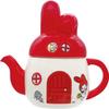 Sanrio "My Melody" Teapot, Red Mushroom House Design, Red and White, Approx. 18 X 11 X 15 Cm, 550 Ml, SAN4792