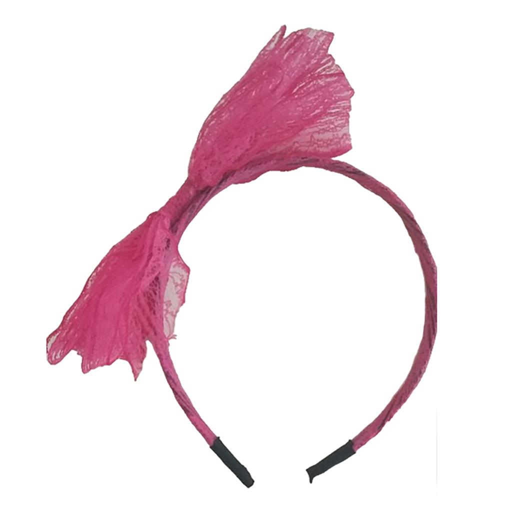 Spitzen-Schleifen-Haarband Retro Großes Haarband 80er Jahre Kostüm Haar-Accessoires Kopfschmuck Dekoration Geburtstagsgeschenk Teenager Mädchen Frauen