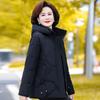 Fashion Mother Down Jacket Women's Short Winter New Large Size Foreign Gas Thickened Warm Middle-aged and Elderly Coat