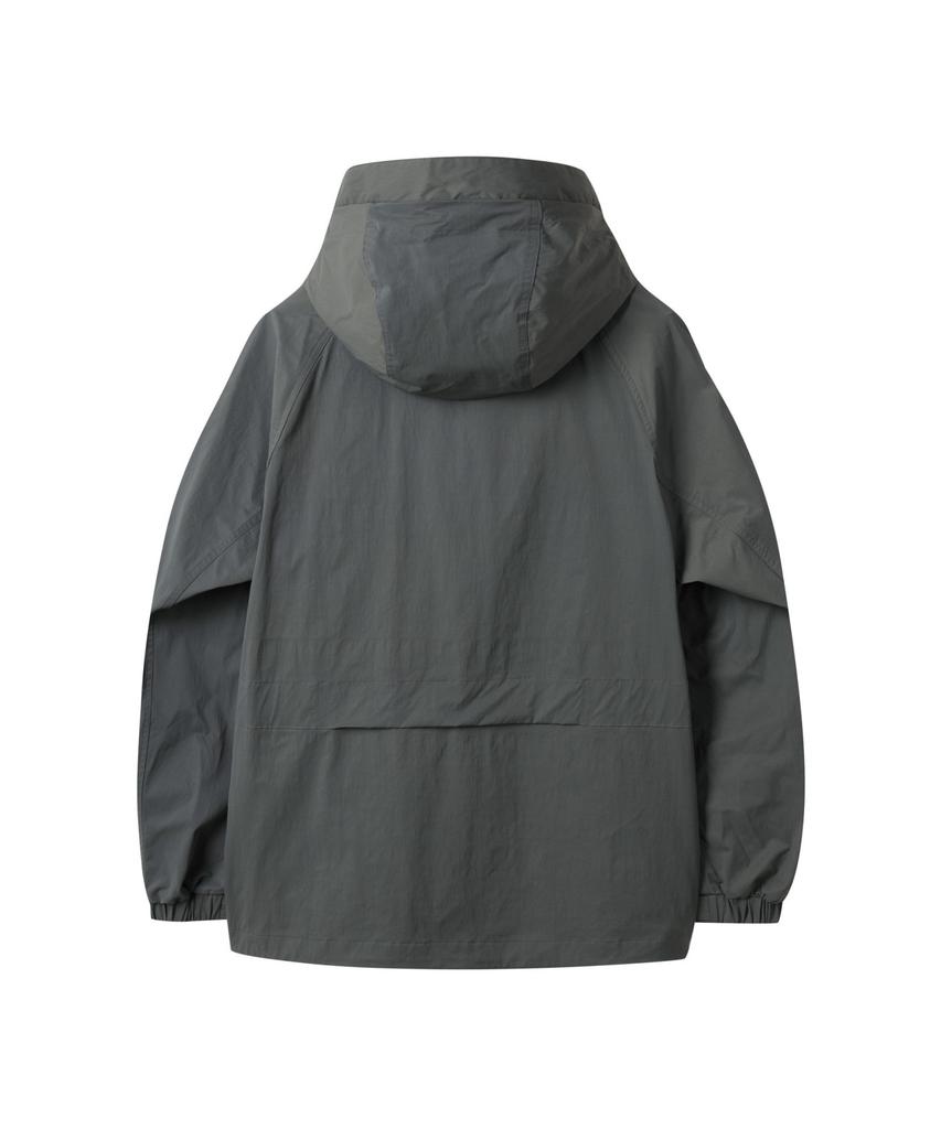 Customellow Khaki Hooded Jacket C9Uam25114Khx