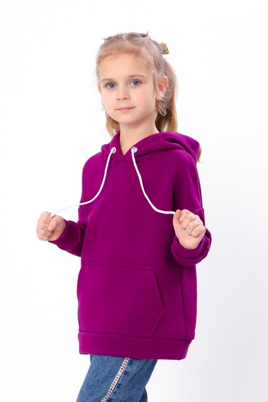 Felpa con cappuccio (ragazze) – Colore Unico, Foderato in Pile, Casual e Caldo, Inverno 6394-025-5 HC