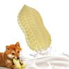 Squeaky Dog Toys Interactive, Peanut Shape Dog Toys Teeth-Cleaning Squeak Dog Chew Toy, Durable for Medium Dogs, Large & Small Breeds - Puppy Teething