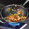 WuTuo 316 Stainless Steel Honeycomb Non-Stick Wok