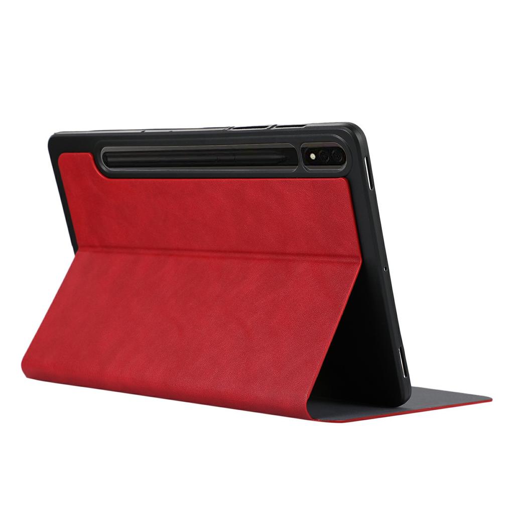 For Samsung Galaxy Tab S9+/Tab S9 FE+ Stand Case Minimalist Leather Tablet Cover