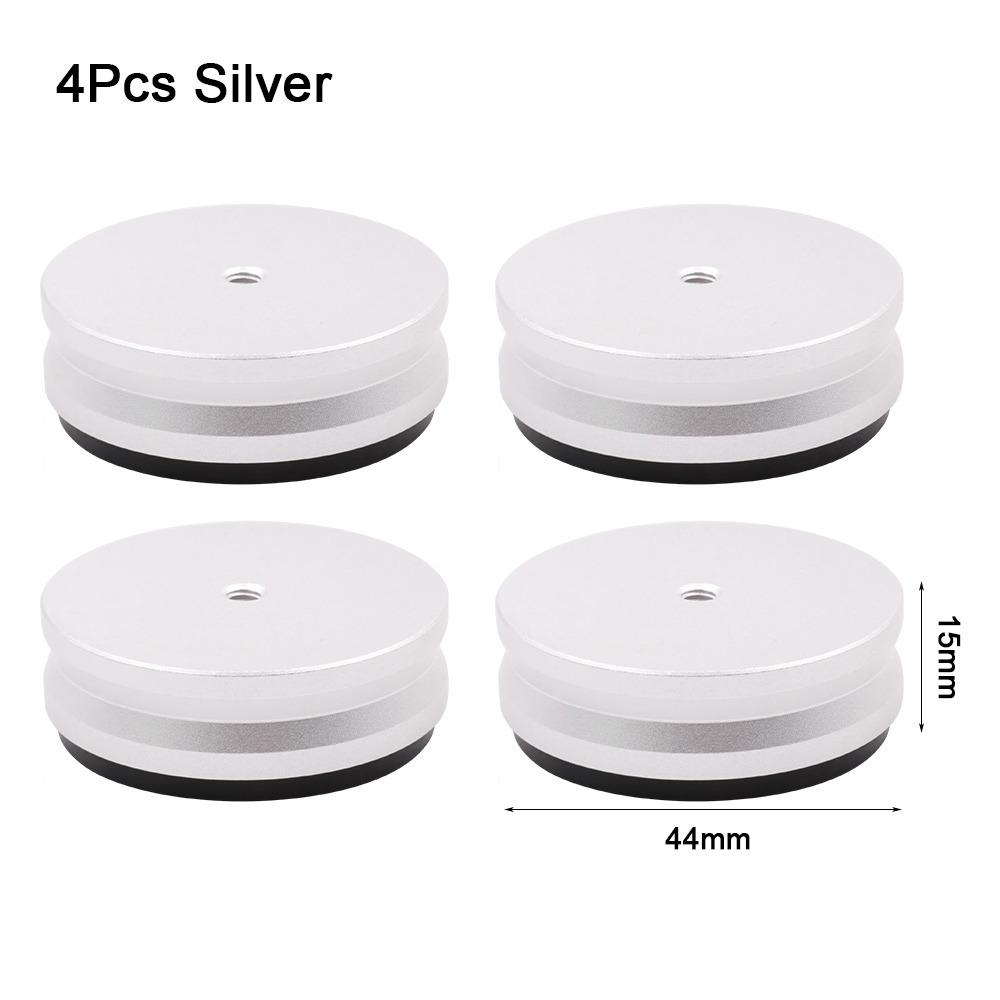 1/4Pcs Solid Full Aluminum Aluminum Isolation Feet Machined Design Speaker Cone Base  Audio AMP Use