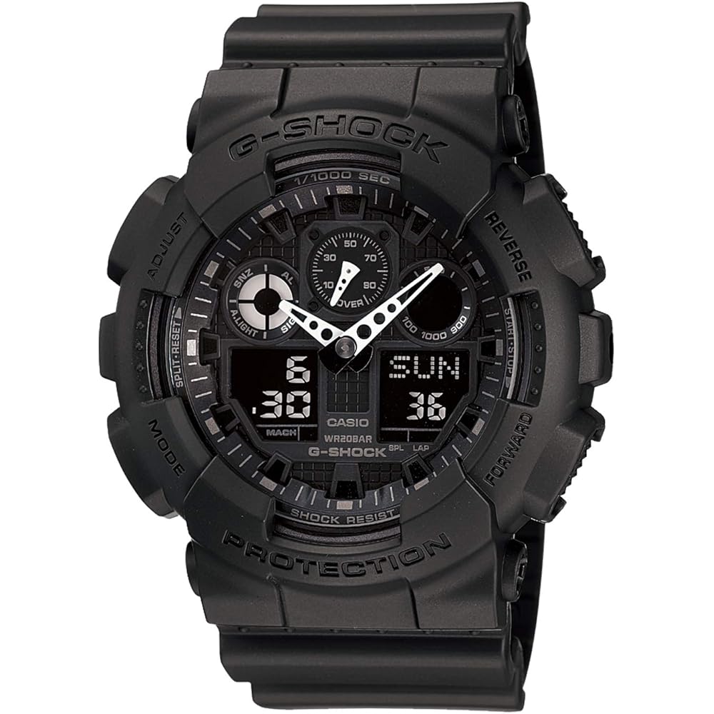 Casio G-Shock GA-100-1A1JF Men s Analog Digital Watch Black 200m Water Resistant