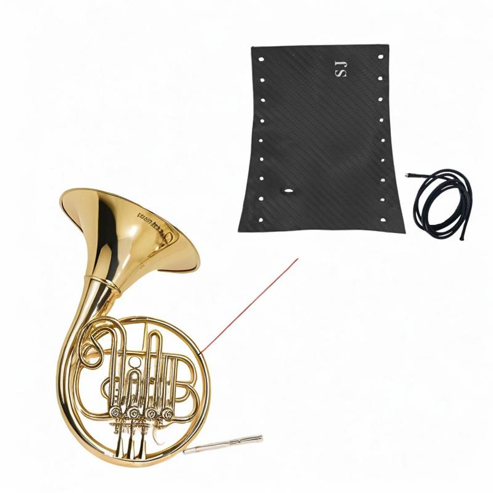 

French Horn Hand Guard Non Slip Wear Resistant PU Leather French Horn Parts for Exercise Performance Stage Practice Tour