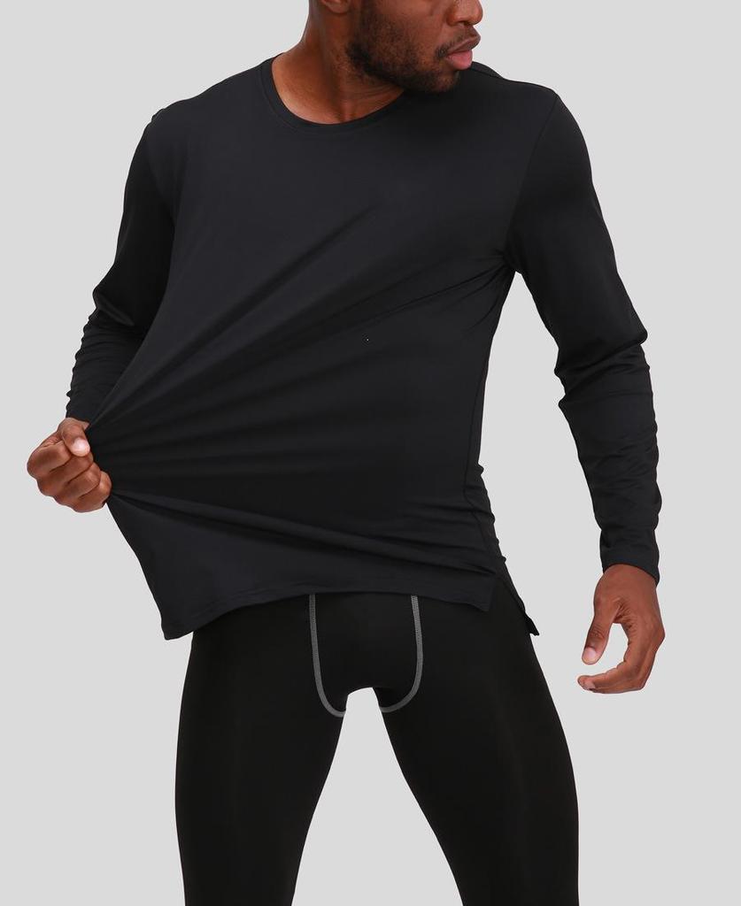 Men's Quick-Dry Long-Sleeve Sports T-shirt for Basketball and Running