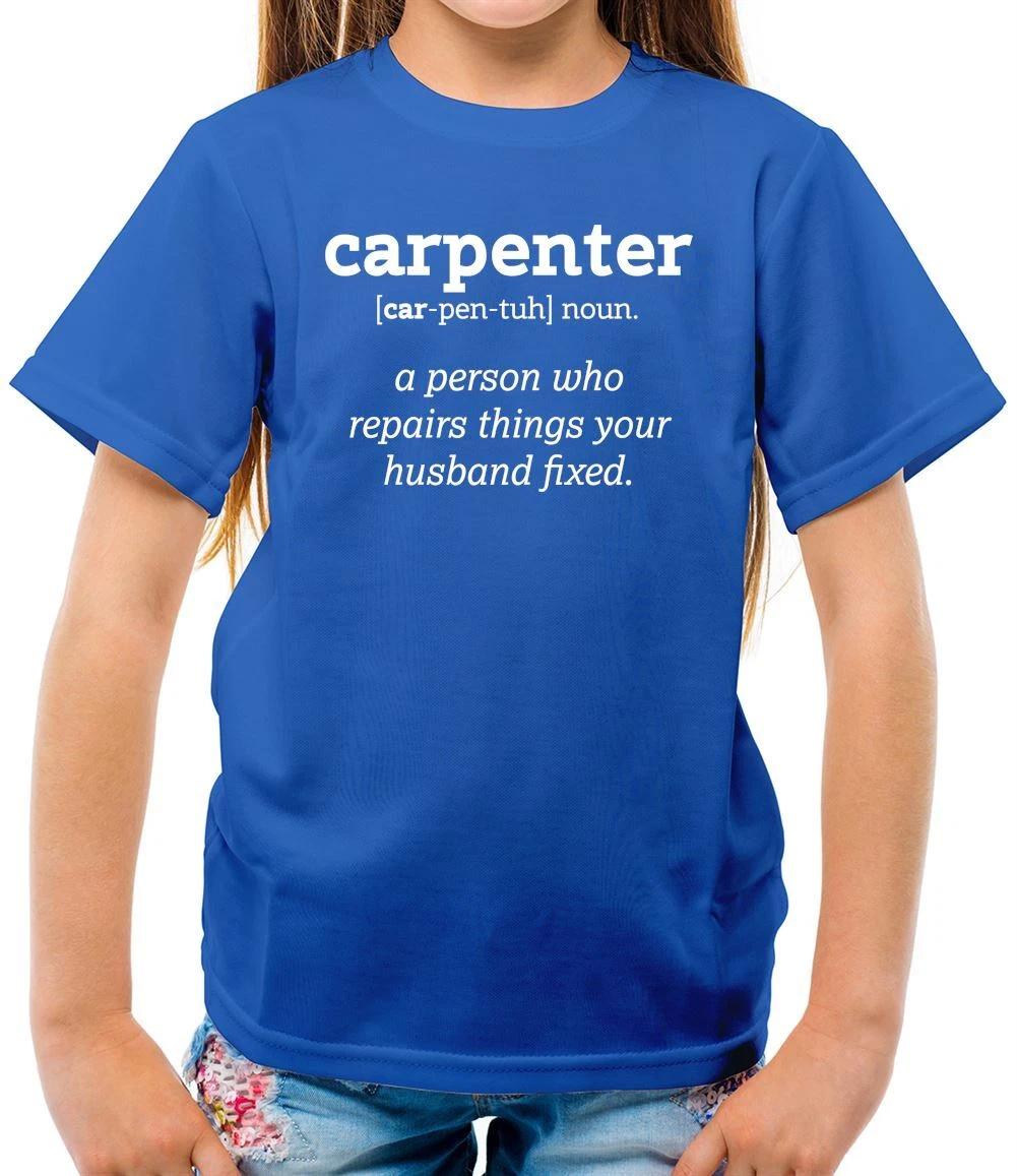 Definition Carpenter - Kids T-Shirt - Funny DIY Carpentry Handyman Slogan 160