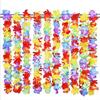 10 Stück Hawaiianische Blumenketten Girlande Halskette Kostümparty Hawaii Strand Spaß