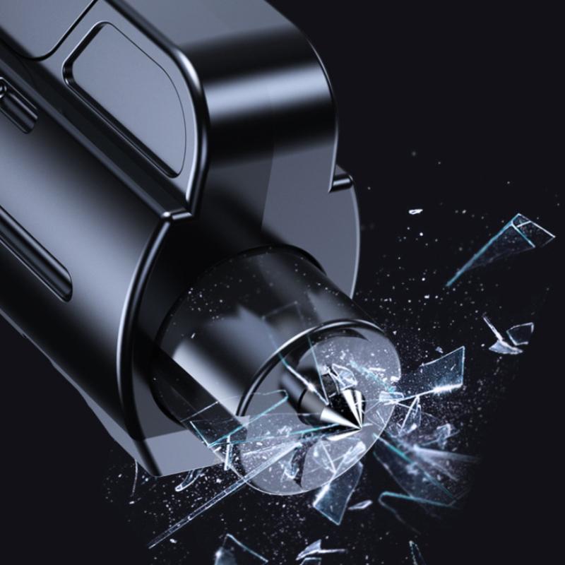 1 Set Self Rescue Tool Car Emergency Hammer 2-In-1 Mutifunction Emergency Windows Glass Breaker Safety Belt Cutter Keychain