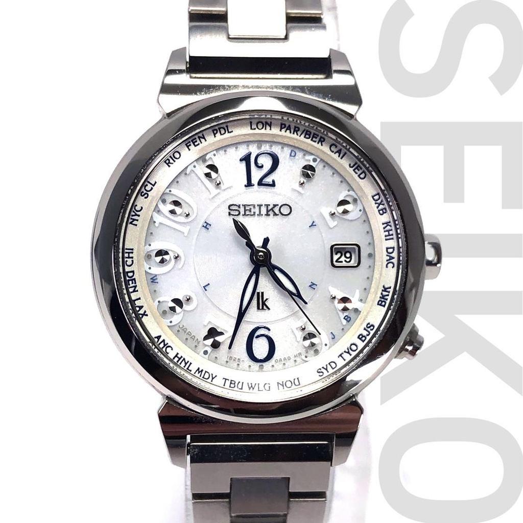 [USED] Seiko / Lucia Lucky Passport 1B25-0AA0 / Solar Radio Controlled