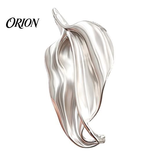 Everyday Wear Brooch Irregular Leaf Alloy Pin, Silver Golden Plated Leaves Durable Jewelry Lapel Clothing Accessory for Women Men Decoration Pin