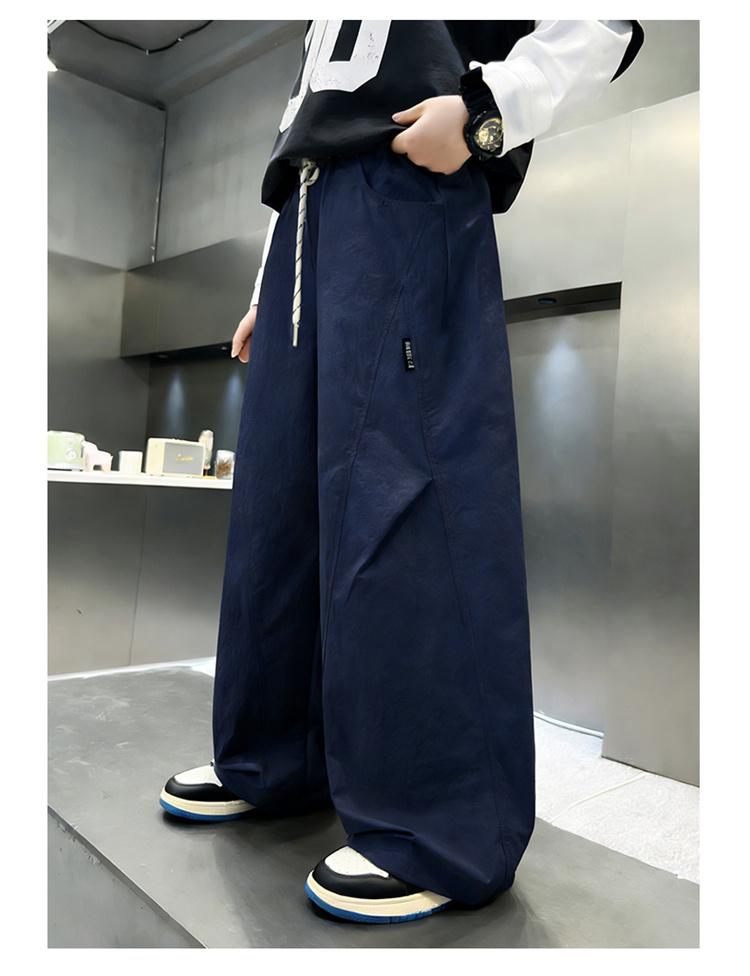 Boys' pants Spring and Autumn 2026 new item Medium and large boys' loose straight leg casual pants Spring clothing Children's work pants