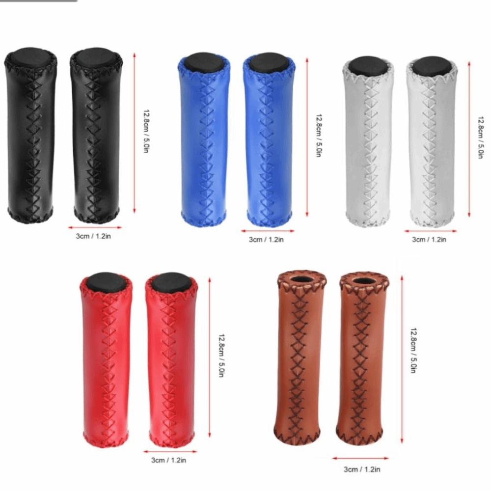 1 Pair Synthetic Leather Bike Handlebar Grips for Mountain Bike,Road Bike