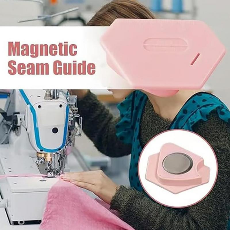 Magnetic Seam Guide For Sewing Machine Silicone Hemmer Guide Sewing Supplies With Scale Sewing Machine Tool Sewing Accessories