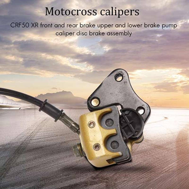 A64M-Motorcycle Front/Rear Hydraulic Disc Brake Kit For Most 50Cc-125Cc Motocross Pit Dirt Bikes BBR TTR CRF 50 XR Apollo