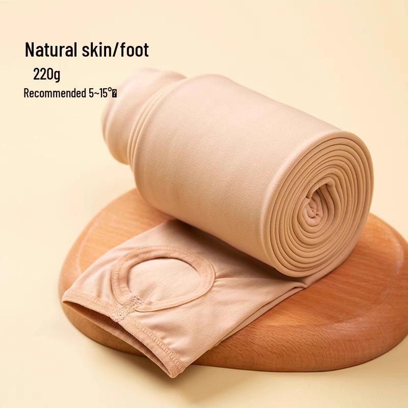 Women's Velvet Thick Base Layer Pants: Perfect for Spring & Autumn, Petite & Plus Sizes, Slimming, Foot-Covering, Wear Outside, Cotton, and Versatile.