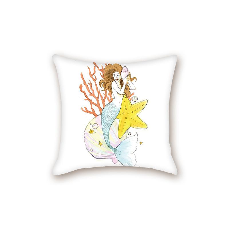 New Modern Simple Ocean Series Sofa Cushion Pillow Case Bedside Bedroom Backrest Pillow
