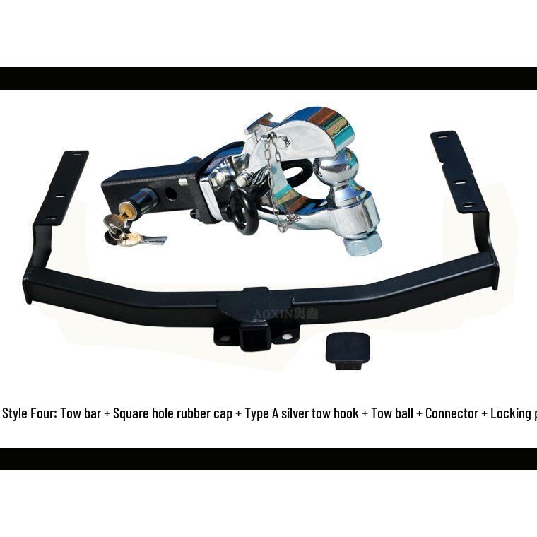 Compatible Tow Hook and Tow Bar for 07-25 Toyota Highlander, Rogue, Wildlander.