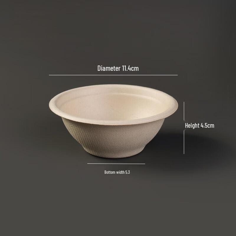 

ZISIZ Disposable Natural Pulp Bowls