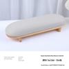 High-End Nail Art Cushion Set: Natural Wood Base & Japanese Leather Tools