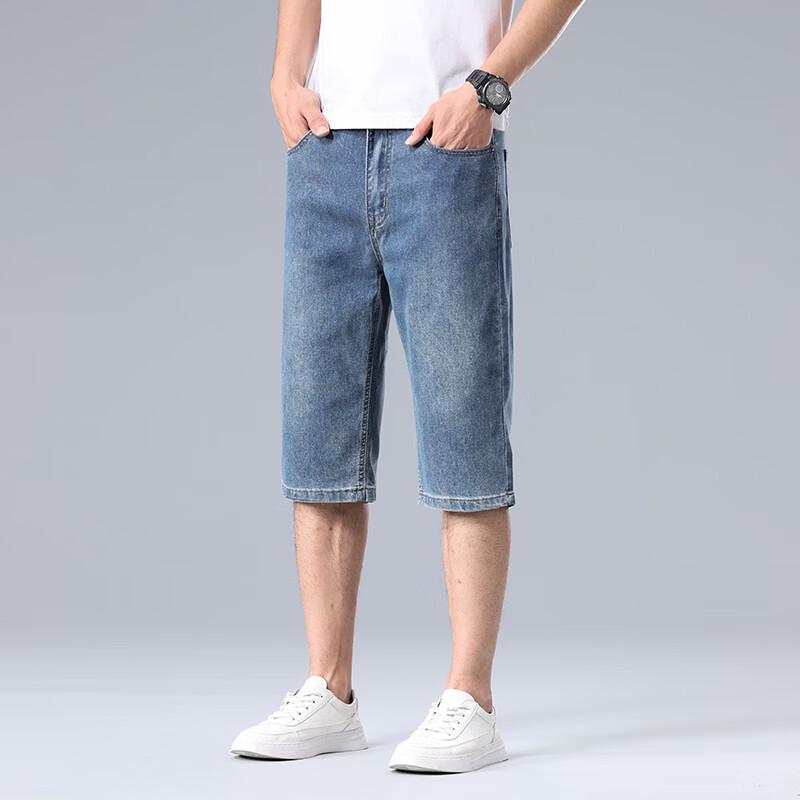 Yiliteng Men s Summer Denim Shorts 28