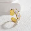 Atoztide New Fashion Vintage Rings For Men Women Stainless Steel Gold Color Adjustable Neutral Retro Ring Anillo Jewelry Gift