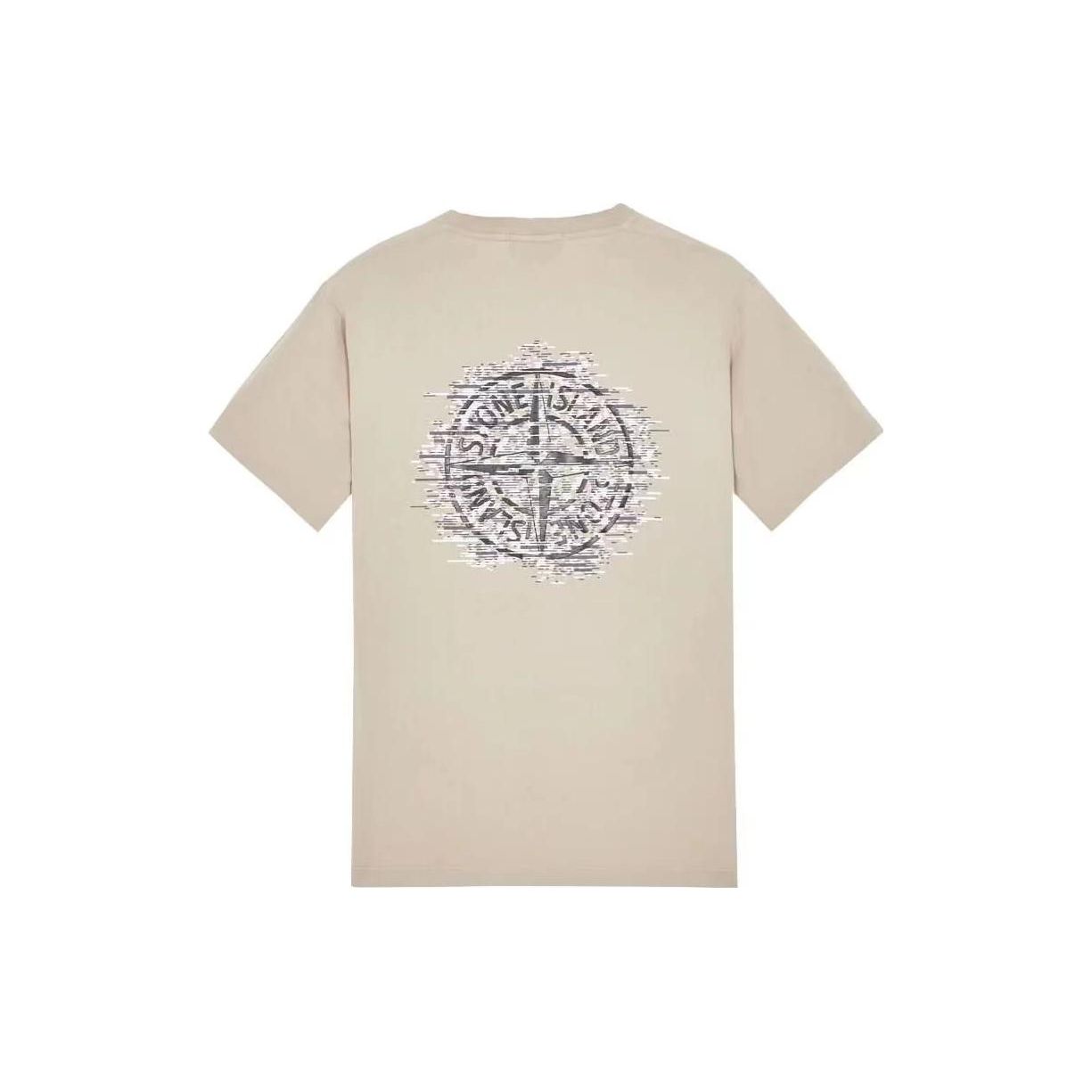 Stone Island Logo Print Ronde Hals Korte Mouw T-shirt Heren Tops Grijs 78152NS89-V0092 L